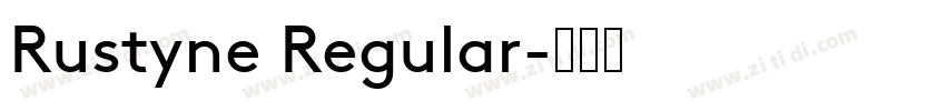 Rustyne Regular字体转换
